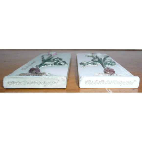 Lot 2 Tile Plaque from Ibis & Orchid Design Co - Tulip Flowers 2" x 6" - 3D Wall - Picture 2 of 7